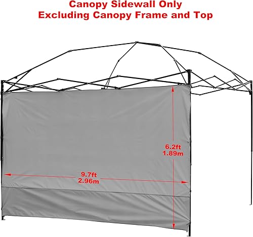 Miniatura 9 de NINAT Toldo de pared solar impermeable para toldo desplegable de 10 x 10 pies, carpa de carpa de pierna recta, toldos instantáneos al aire libre,