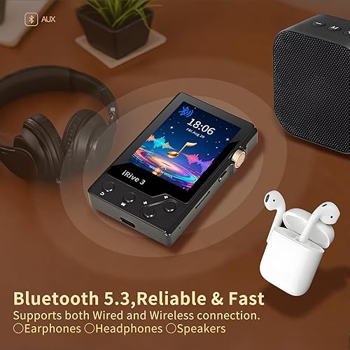 Miniatura 4 de iRver3 Reproductor MP3 Clear HiFi Stereo Sound 32GB Bluetooth Reproductor de música con radio FM Grabadora de voz expandible hasta 128GB