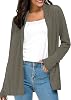 Urban CoCo Women's Long Sleeve Open Front Casual Thin Cardigan