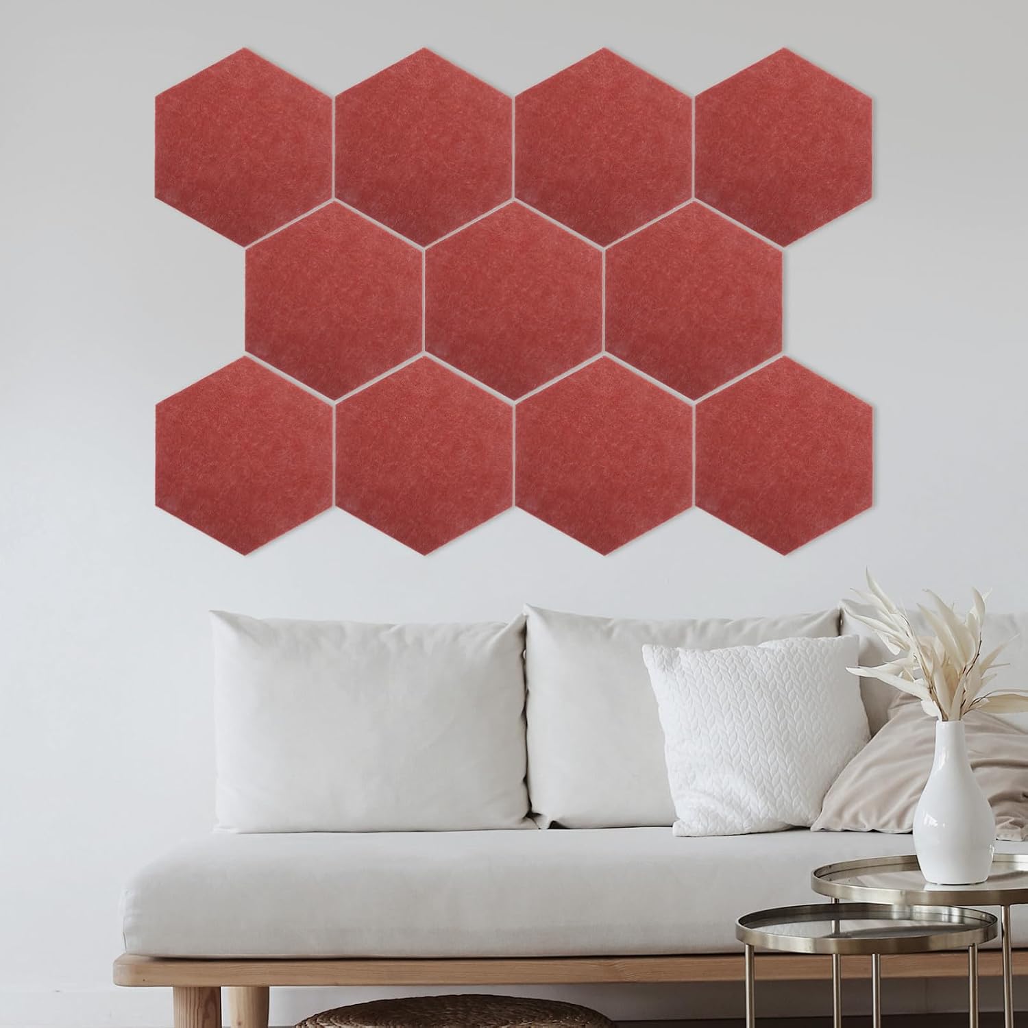 Veemoon 12Pcs Felt Bulletin Boards Soundproofing Mats for Home Office Classroom Decor Stylish Reminder Wall Decor with Material and Unique Design