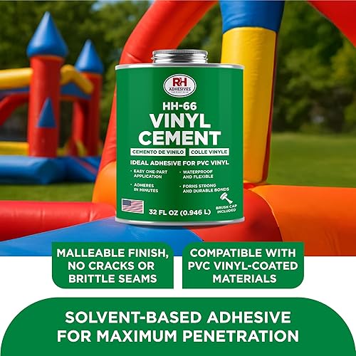 Miniatura 3 de HH-66 - Cemento de vinilo, lata de 32 onzas, adhesivos RH