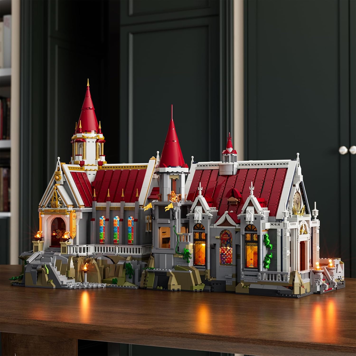 Medieval King's Castle Treasury Building Bricks Set - Middle Ages City Town Modular Collection Display Kit with Minifigures 3209 Pcs for Adults & Teens - Image 7
