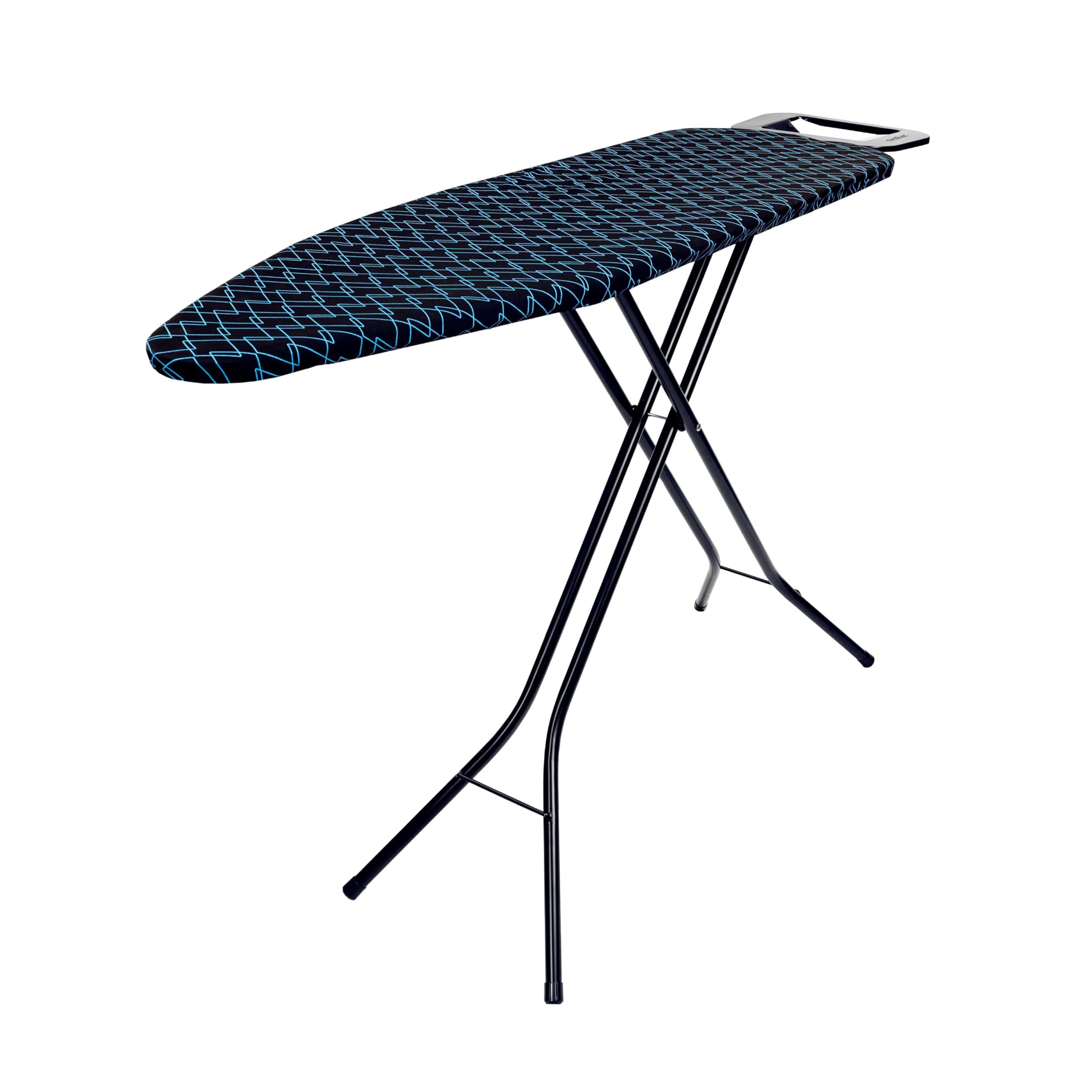 Cecotec Table à Repasser 110x33cm StrongBoard 100 Mumbai. Housse en Coton 100% et Résistante à la Chaleur, Structure Résistante jusqu'à 5 Kg, Pieds Stables, Hauteur Réglable jusqu'à 89 cm