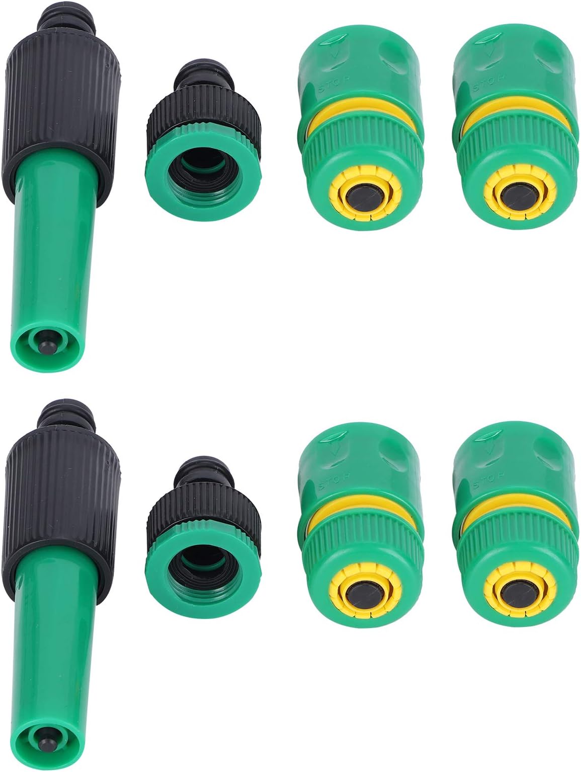 Garden Hose Fitting Kit, Hose Connector Plastic G1/2 Outdoor 2 Set for Watering