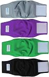 Teamoy Couches réutilisables pour chiens mâles, bande de chiot lavable 3 (XXL, 29 pouces -34 pouces taille, noir+ gris+ bleu du lac)