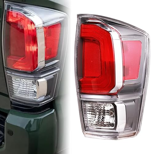 Boine Compatible con la carcasa de la luz trasera de la camioneta Toyota Tacoma 2020 2021 2022 2023 (lado derecho del pasajero)