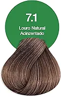 7.1 Louro Natural Acinzentado Coloracao Creme Permanente Vegana Acquaflora 60g