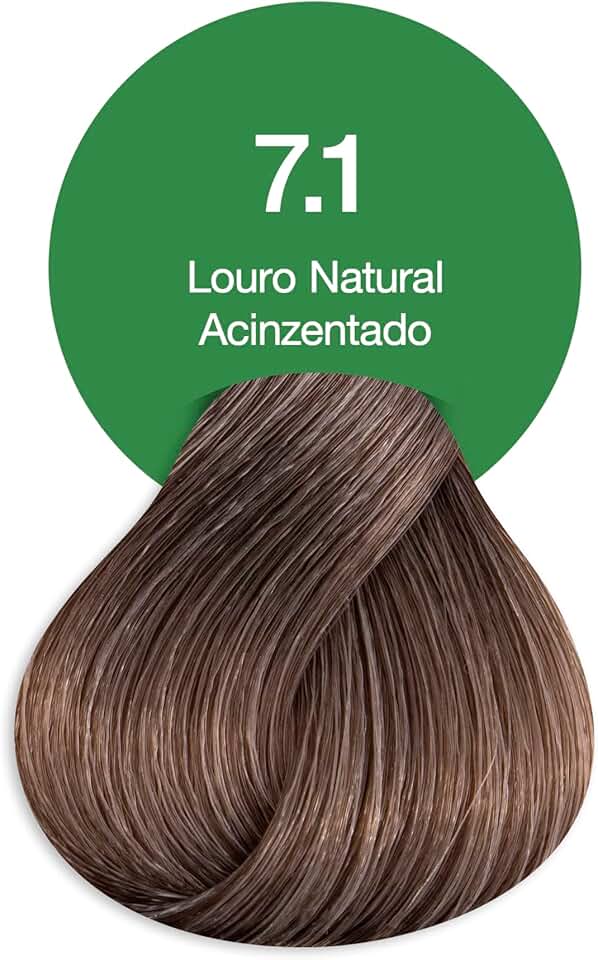 Acquaflora 7.1 Louro Natural Acinzentado Coloracao Creme Permanente Vegana 60g