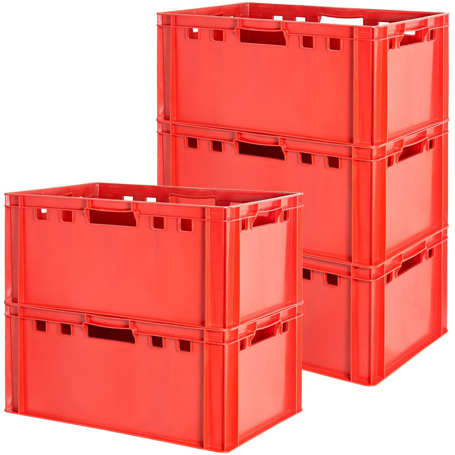 Kingpower Euro Apilamiento de Plástico Caja Industrial Euro Caja Almacenamiento Eurobox E3, Número:5