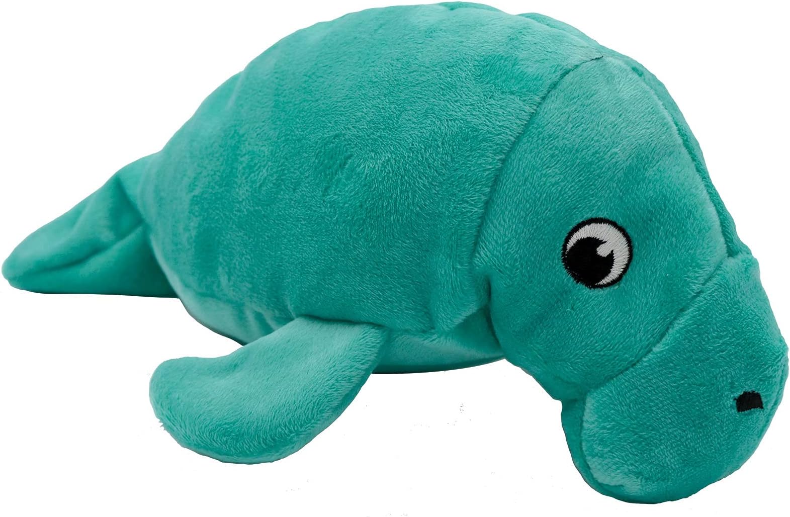 Snuggle Puppy Tender-Tuffs - Large Marine Stuffed Manatee Plush Toy for Big Dogs - Puncture Resistant Squeaker