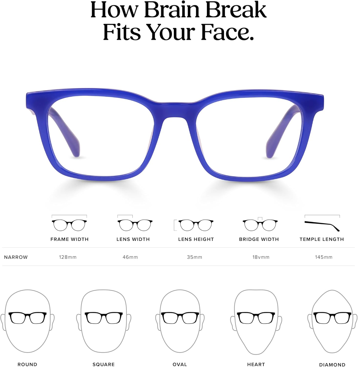eyebobs - Brain Break | Premium Reading Glasses for Men and Women | Square Frame for Narrow Faces