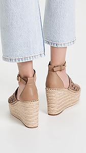 tory burch basket weave espadrille wedge