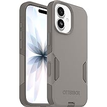 OtterBox Commuter Series MagSafe cover per iPhone 17, custodia resistente a shock e cadute, testata 3x norme MIL-STD 810G, Grigio