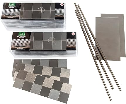 Aspect Backsplash Square Stainless Matted Metal Tile Approx 15 Sq Ft Kit