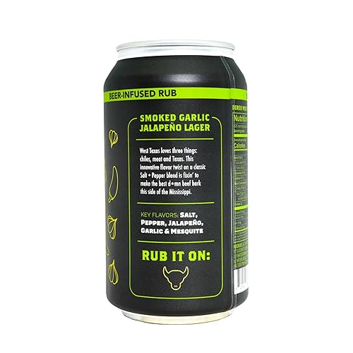 Miniatura 4 de Spiceology & Derek Wolf  Jalapeño Lager con ajo ahumado  Masajes para barbacoa con infusión de cerveza, especias y condimentos  Uso en carne de res,