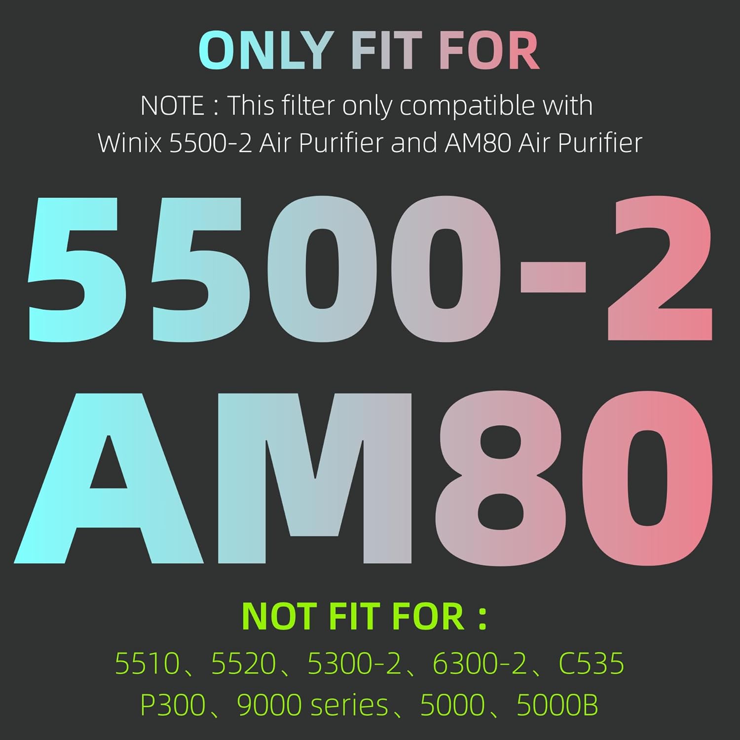 116130 HEPA Replacement Filter H 116130 for Winix 5500-2 Plasmawave Air Purifier and Models AM80 - HEPA and Activated Carbon Filter Combo Pack - Image 3