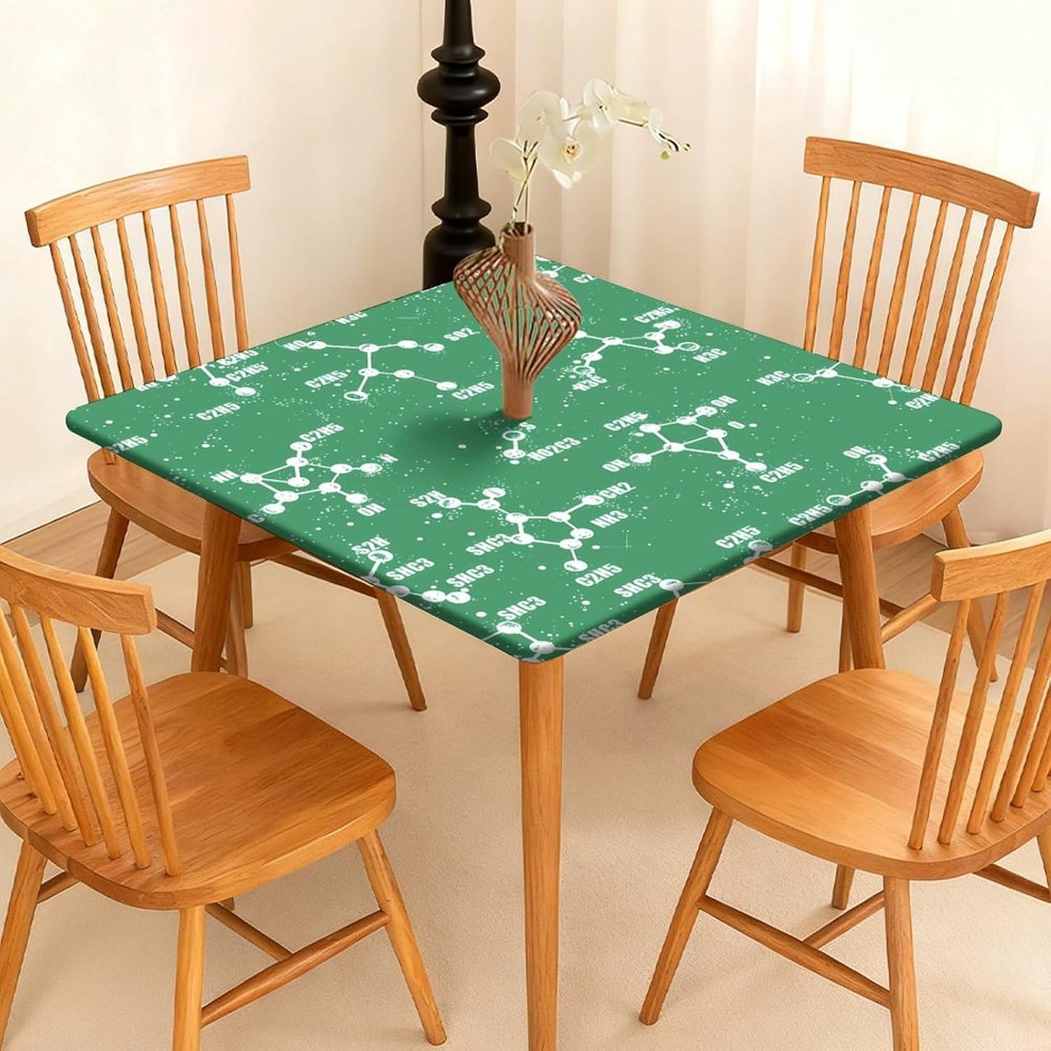 Chemistry Science Square Tablecloth Print Table Cloths Table Cover Wedding Party Holiday Decor
