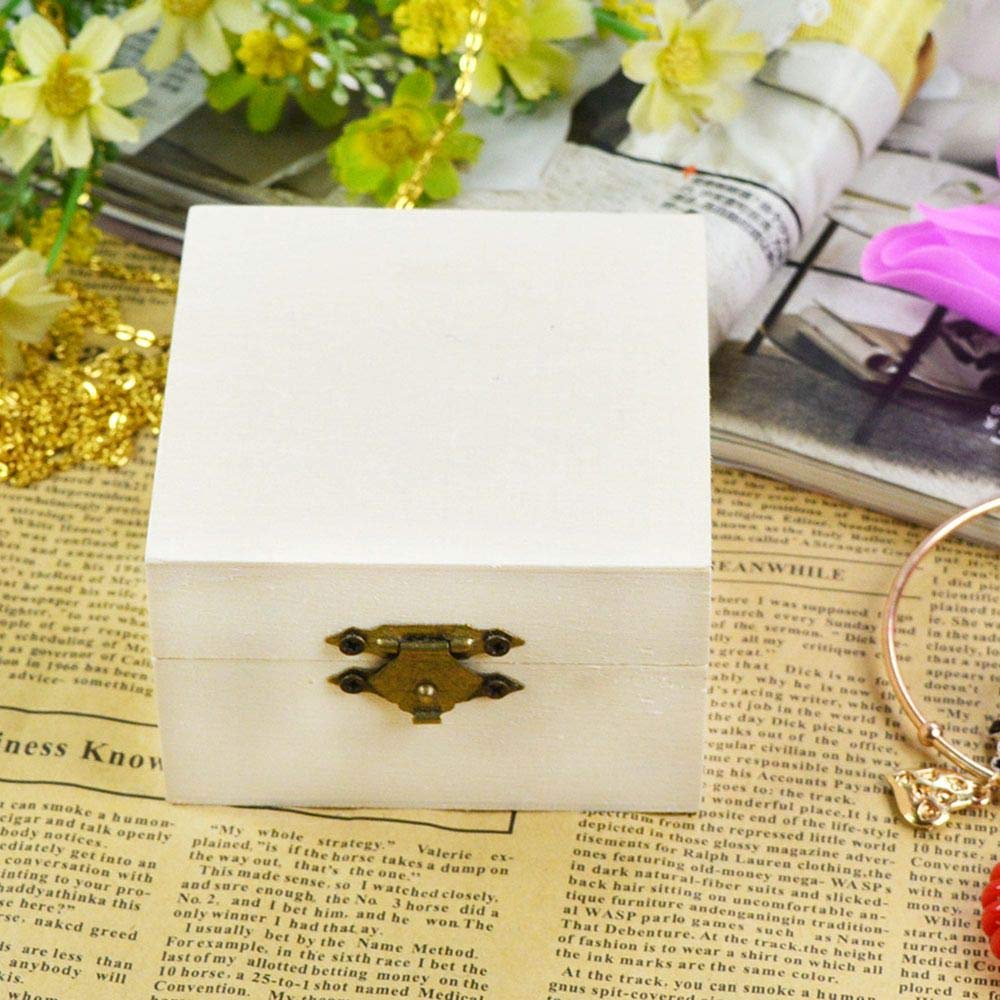 Amazon.co.jp: 木製収納ボックス 未完成 ジュエリーボックス DIY