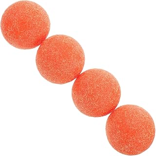 Healeved 4 Piezas Balones de Futbolín de Plástico Naranja 36mm para Juego Competitivo y Descansos en Oficina Control Mejorado y Juego Intensificado