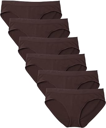 Kalon 6 Pack Womens Hipster Brief Nylon Spandex Underwear