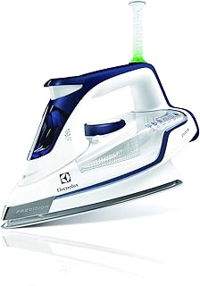 Electrolux 4 Safety Precision - Plancha de vapor, 2200 W y 130 gramos con golpe de vapor, color azul profundo y blanco