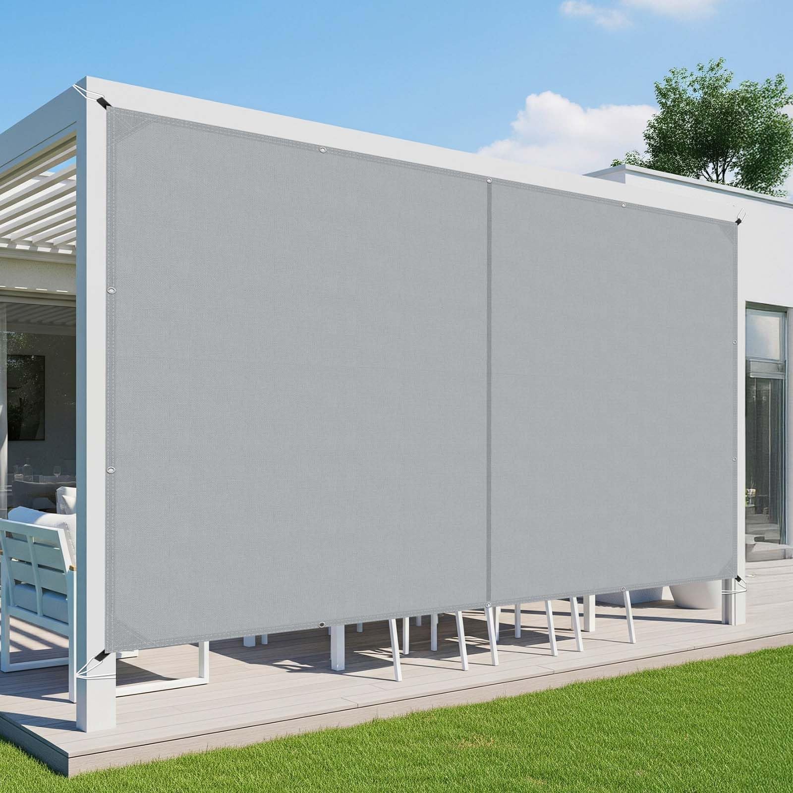 COOL AREA Tenda a Vela con Bordi Dritti Rettangolare 2.5x3m, Grigio