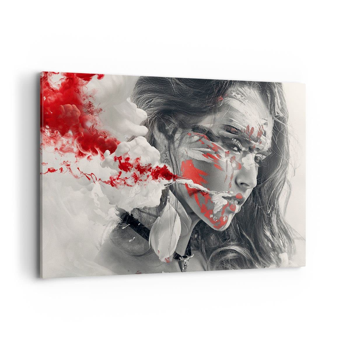 Moderne Impression sur Toile 70x100cm Image Tableau Decoration Murale femme moderne Grand Tableaux Decoratifs Muraux Chambre Cuisine Vertical Deco Cadre Salon Art Wall Decor Design PA70x100-3473