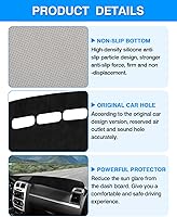 Vista 6 de Autorder Cubierta de salpicadero para Dodge Charger 2008 2009 2010 Accesorios Cubierta de tablero de franela Dash Mat Parasol Protector de rayos UV