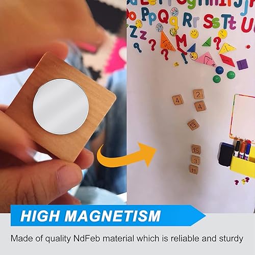 Miniatura 30 de TRYMAG 200Pcs Small Round Refrigerator Magnets for Crafts, 8x3mm Mini Rare Earth Tiny Strong Neodymium Disc Magnets for Whiteboard, Fridge, Office