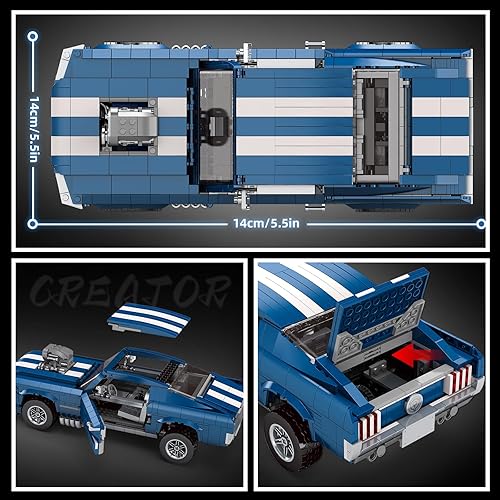 Miniatura 2 de Kit de bloques de construcción de coche súper deportivo compatible con Lego Cars 114 modelo MOC juguetes de construcción para niños y niñas de 8 a