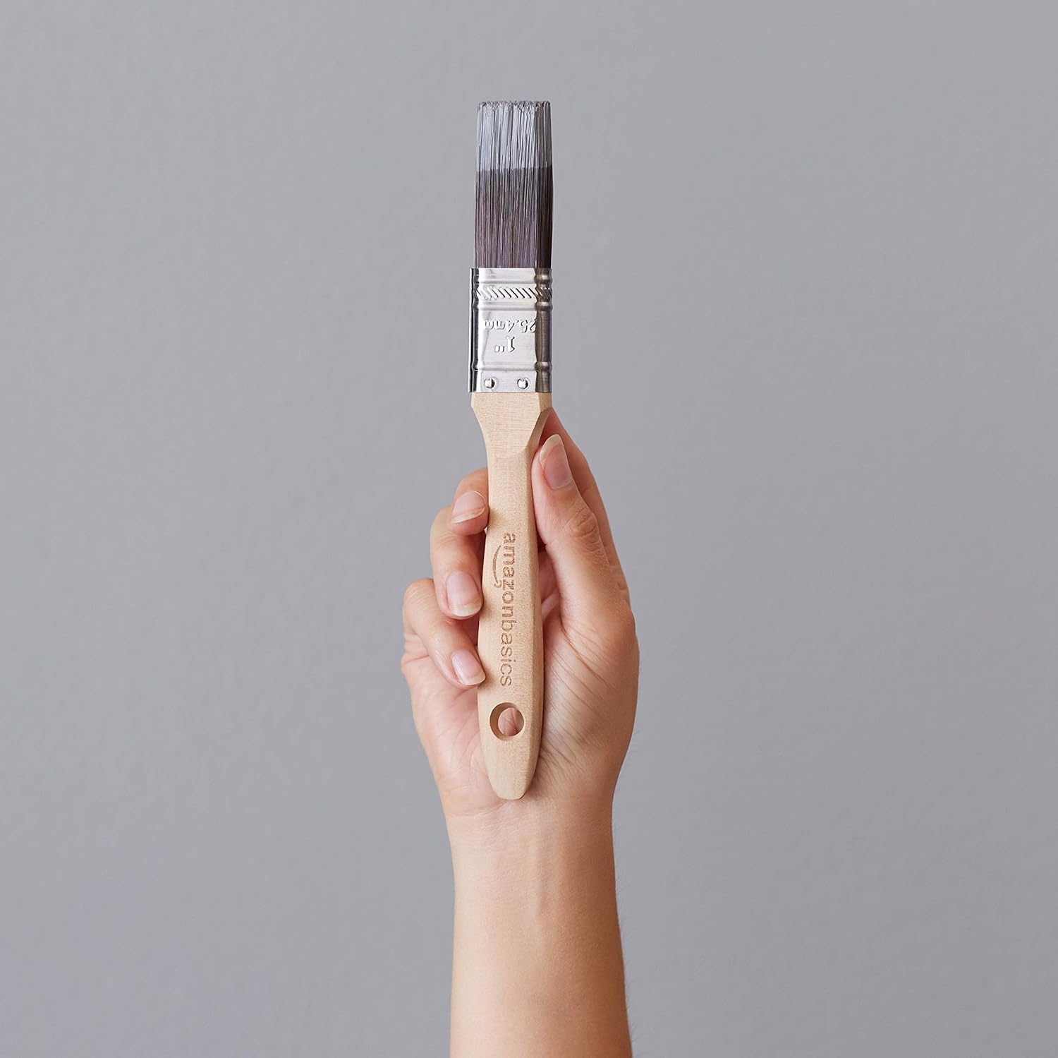  Basics 1" Flat Edge Master Pro Paint Brush, Polyester, Brown: Tools & Home Improvement