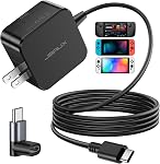 JSAUX 45W USB C Wall Charger for Steam Deck Charger with 10FT Cable, Type C PD 3.0 Fast Charger USB C Power Compatible with Steam Deck Switch/OLED, iPad, iPhone 17&16&15 Series, Samsung S25/S24/S23