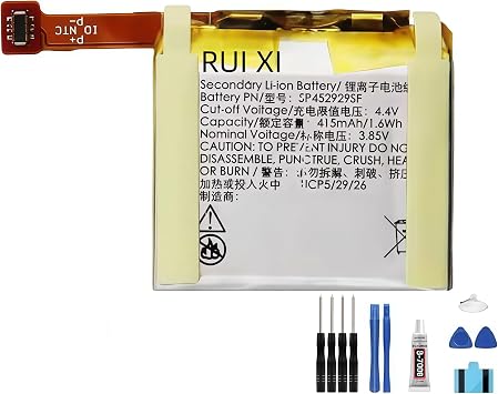 RUI XI Ticwatch Pro/Pro 4G/S2/E2 415mAh 3.85V SP452929SF