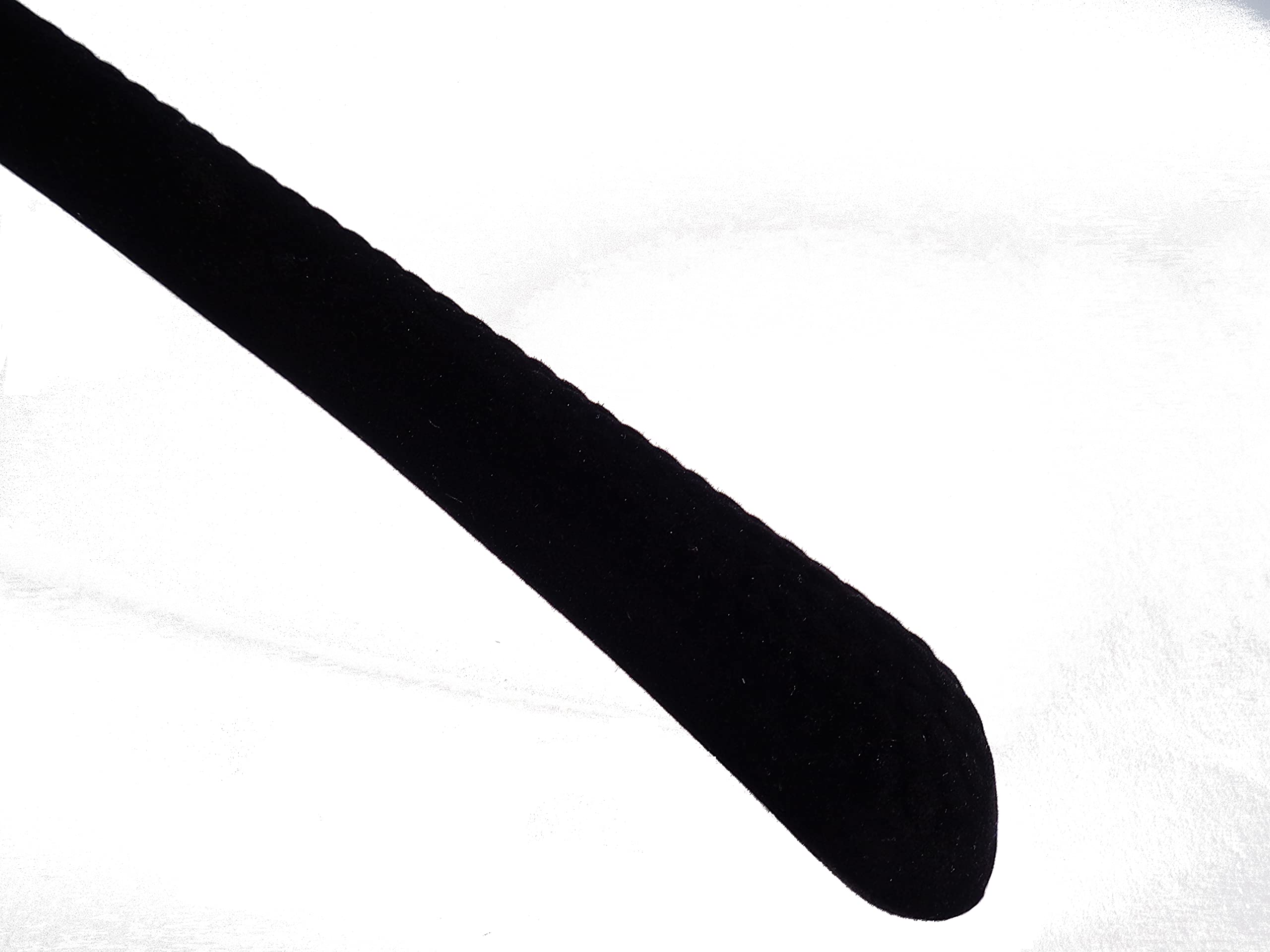 Samt Kleiderbügel für Oberteile & Blusen, 38 cm, schwarz, 15 Stück