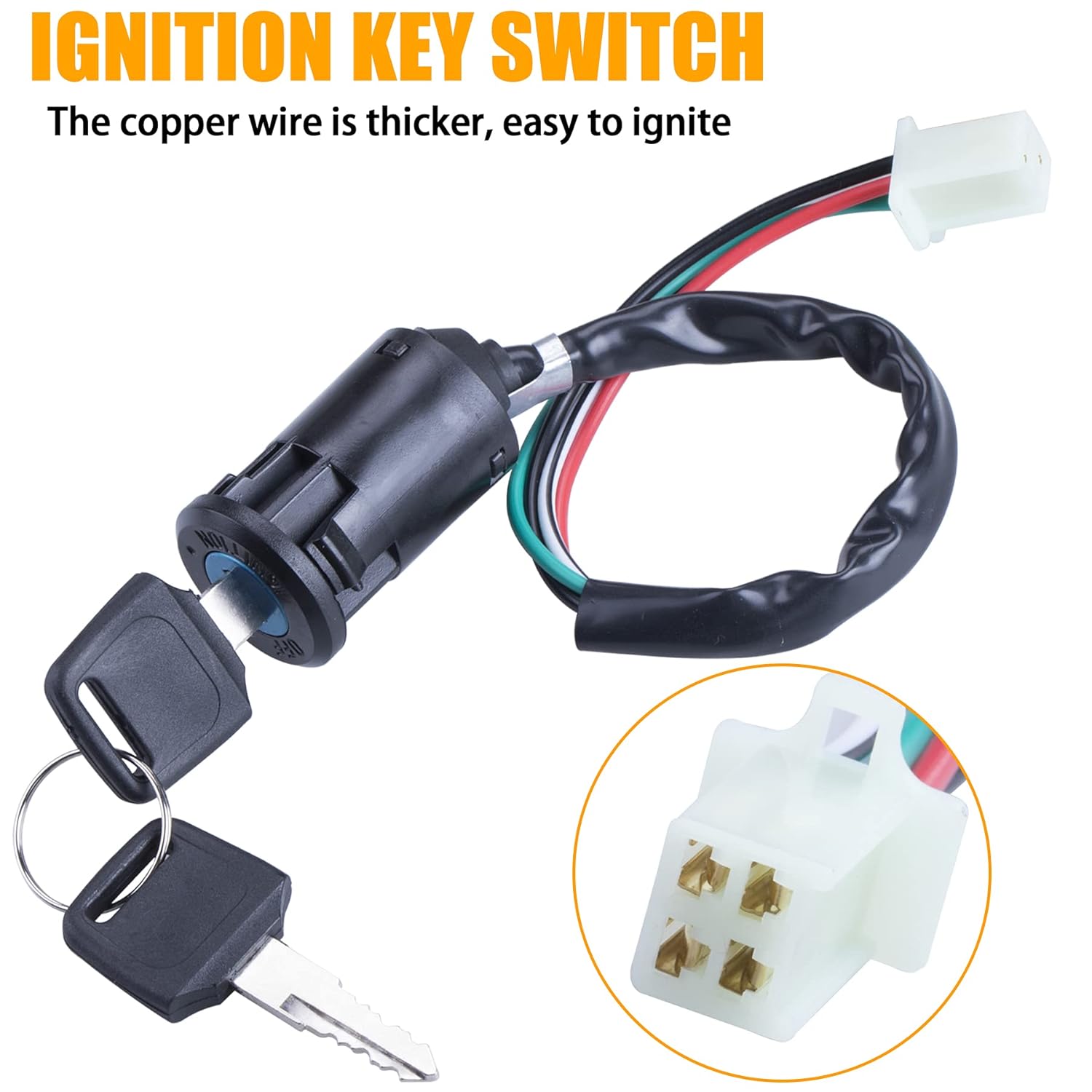 Electrical & Ignition IGNITION SWITCH WITH KEYS FOR CHINESE ATVS AND