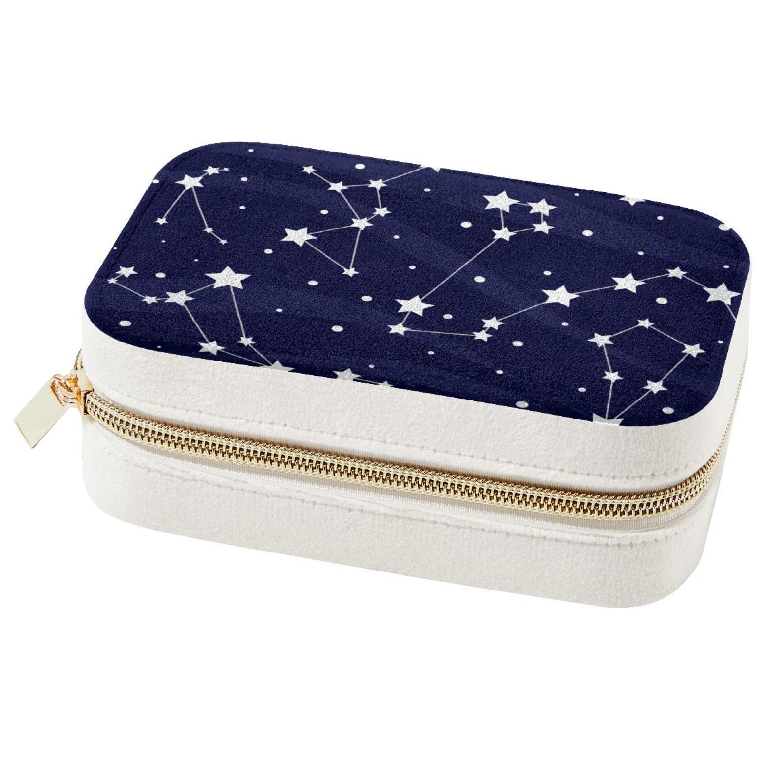 Organiseur de bijoux de voyage portable et compact pour bagues et colliers de femmes