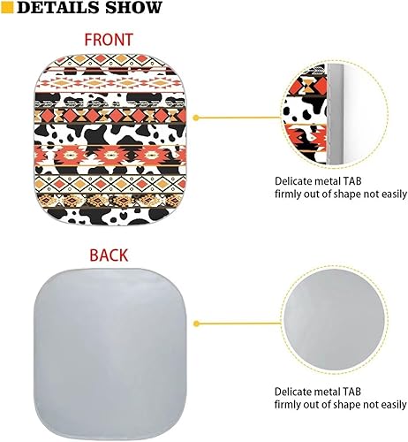 Miniatura 4 de FUIBENG Juego de 2 parasoles para parabrisas de automóvil, diseño de girasoles y mariposas, diseño de mariposa, accesorio universal para el interior