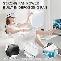 Vista 2 de Hibloks Quest 2 Fan Cooling Mask for MetaOculus Quest 2 Accessories, Circulated Ventilation Eliminates Glasses Fogging Defogger