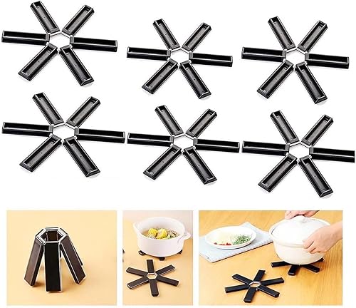 Miniatura 9 de Almohadilla aislante plegable creativa 2023, alfombrilla de silicona resistente al calor, almohadillas calientes antideslizantes para encimeras,