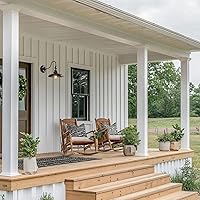 Vista 7 de Luces de pared retro impermeables para exteriores, cuello de cisne ajustable, luz exterior de granero de 9.8 pulgadas, lámpara de pared vintage