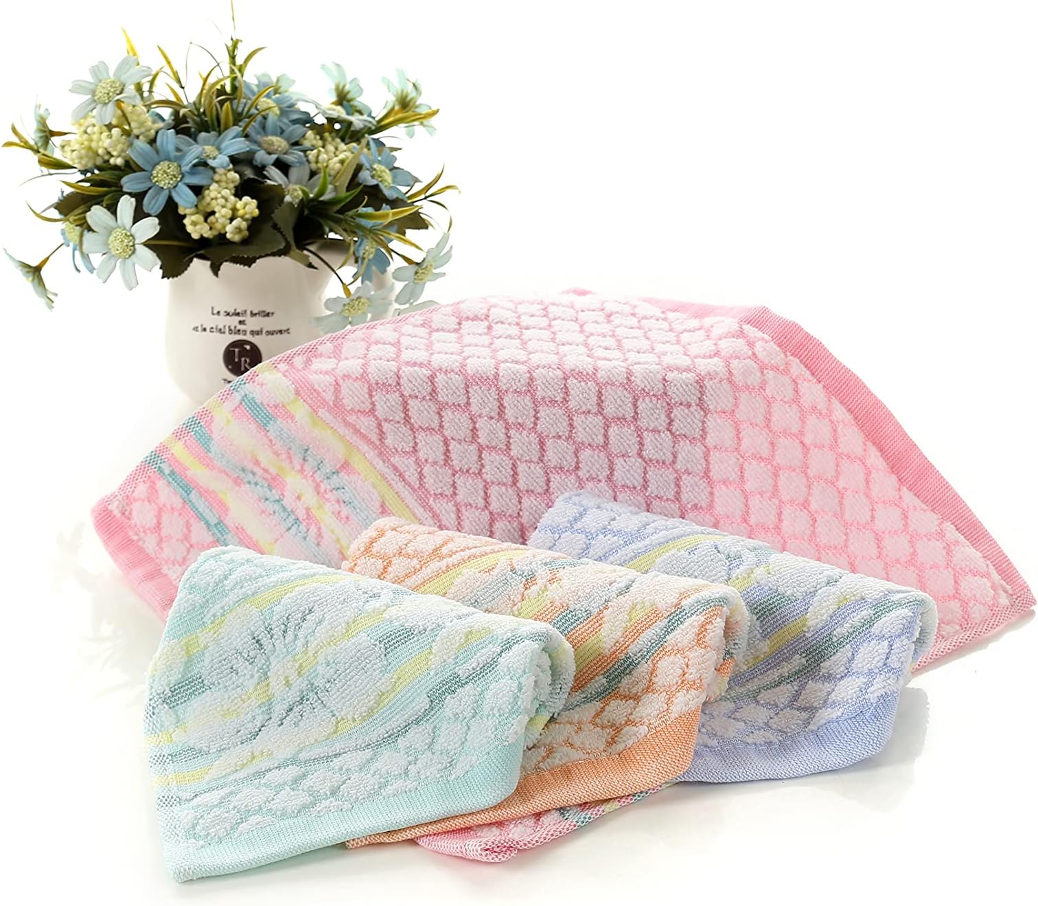 YSN Home Collection YSN10 – Towel 100% Cotton – 25 x 25 cm, blue, 25 x 25 cm