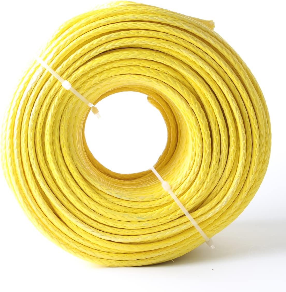 Generic 3mm(1/8''),3.5mm(9/64''),4mm(5/32''),5mm(3/16''),6mm(1/4'') 100ft 30m Strand 12 UHMWPE Single Hollow Braid Sailboat Line Paraglider Winch Towing Rope (100, 4mm), Red,yellow,red,gray,orange