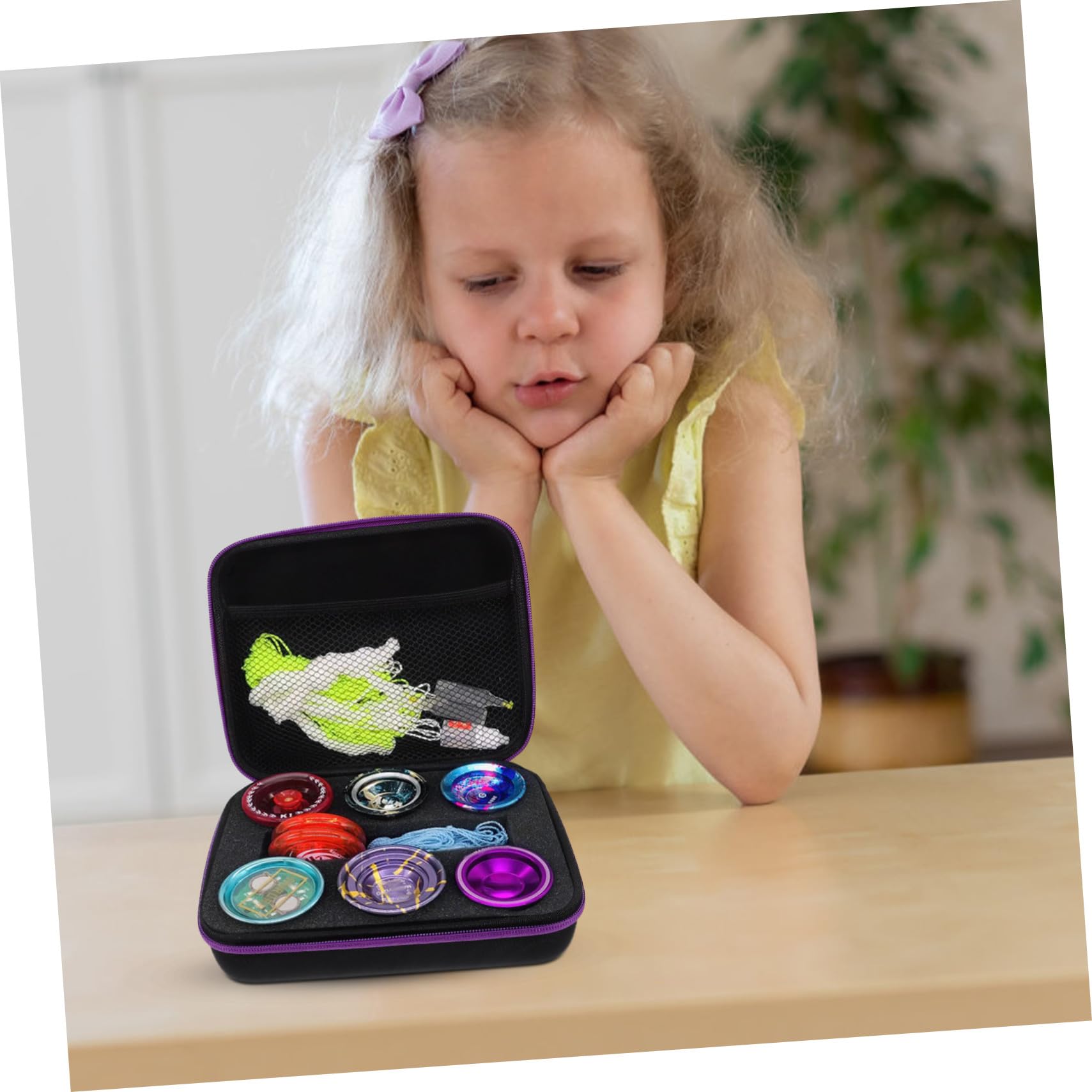 Mipcase Mano Borsa per Yoyo da 6 Fori, Custodia Portatile Oxford e Nylon Spugna, per Palline e Accessori, per Esterni e Feste