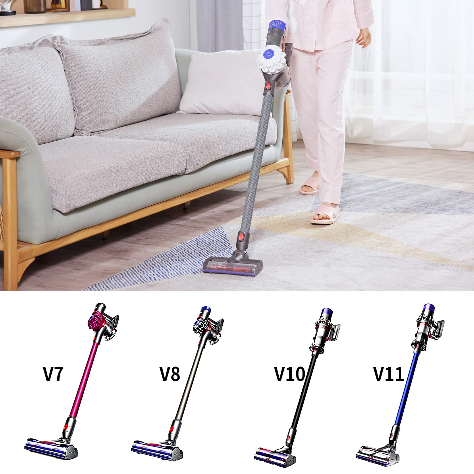 Przedłużenie węża do odkurzacza Dyson V7 V8 V10 SV10 SV11, wąż przedłużający, wąż zastępczy, akcesoria