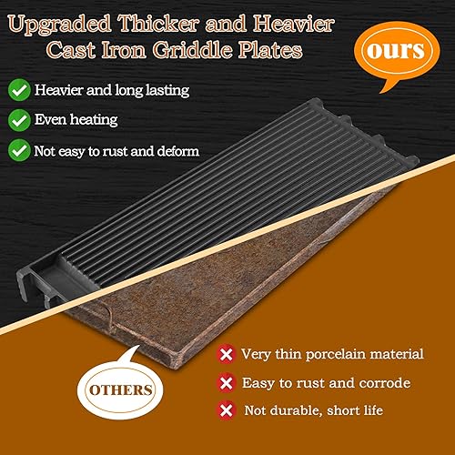 Miniatura 5 de Piezas de repuesto para parrilla GR1 para estufas de gas ZLINE RA48 RT48 RG48 RT36 RG36 RGS-SN-36 Rejilla de gas de baja rejilla placa de parrilla