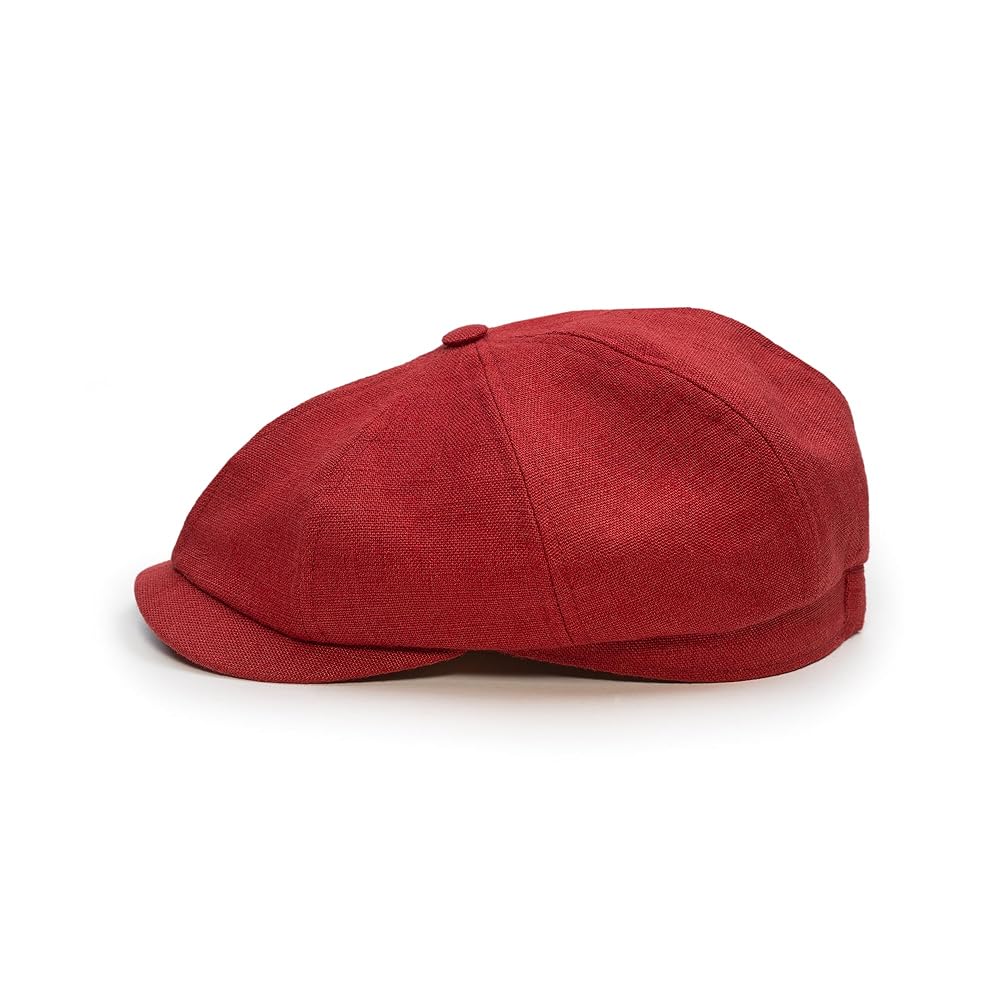 Sterkowski Model Rowdy | 100% Linen Newsboy Cap for Men and