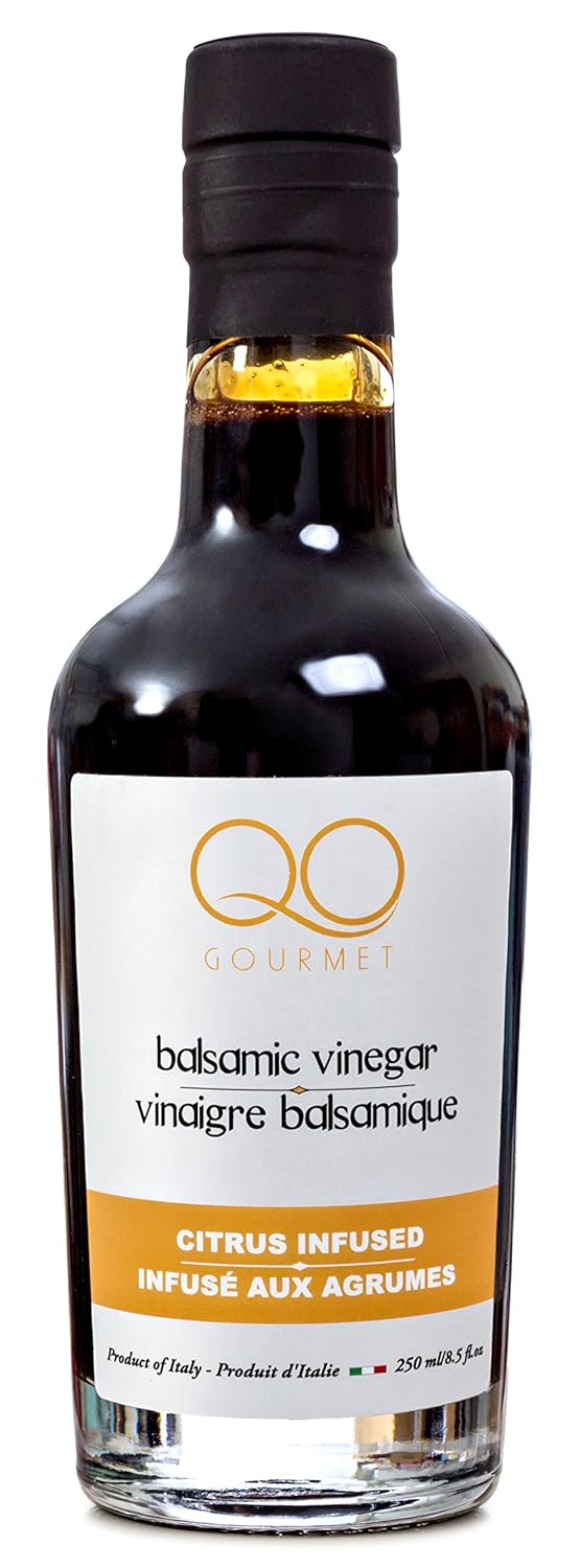 QO Organic Thick Aged Balsamic Vinegar of Modena | 4% Acidity | Gourmet Traditional Style | Dense Premium Italian Vinegar | Aceto Balsamico di Modena | Crafted and Bottled in Modena, Italy | 8.5 fl.oz