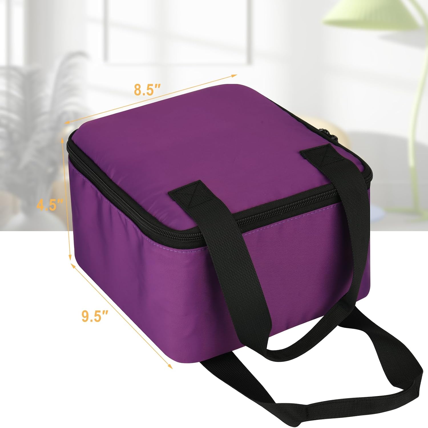 Beautyflier Travel Carrying Bag for Navage Nasal Irrigation System, Countertop Caddy Neti Pot Storage, Portable Travel Storage Organizer for Nose Cleaner with Handles (Bag Only, Purple) image 4
