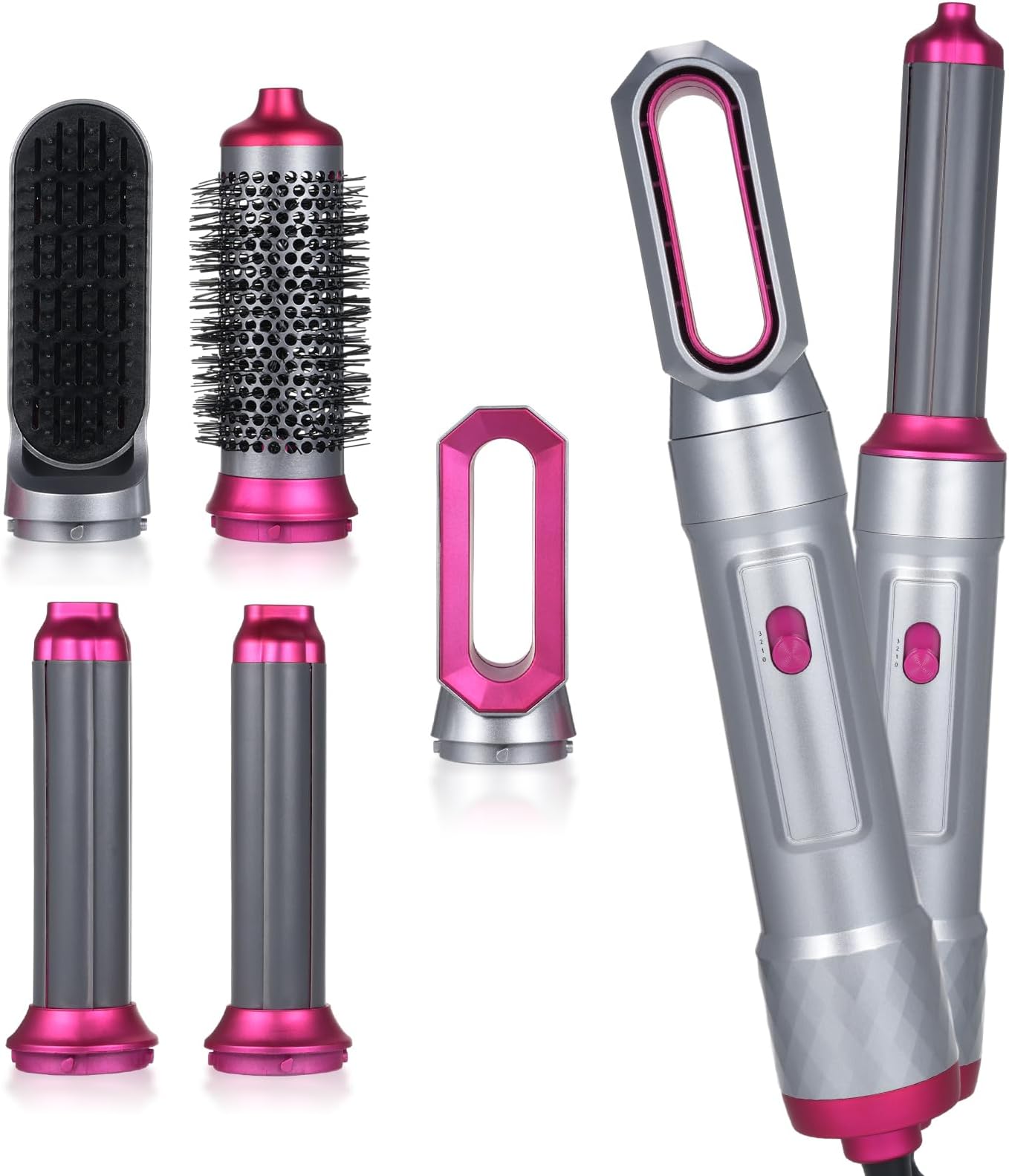 Eacam 5-in-1 Hot Air Comb Home Use Straight Hair Curly Hair Blow Dryer Comb Multi-function Hair Styling Tool