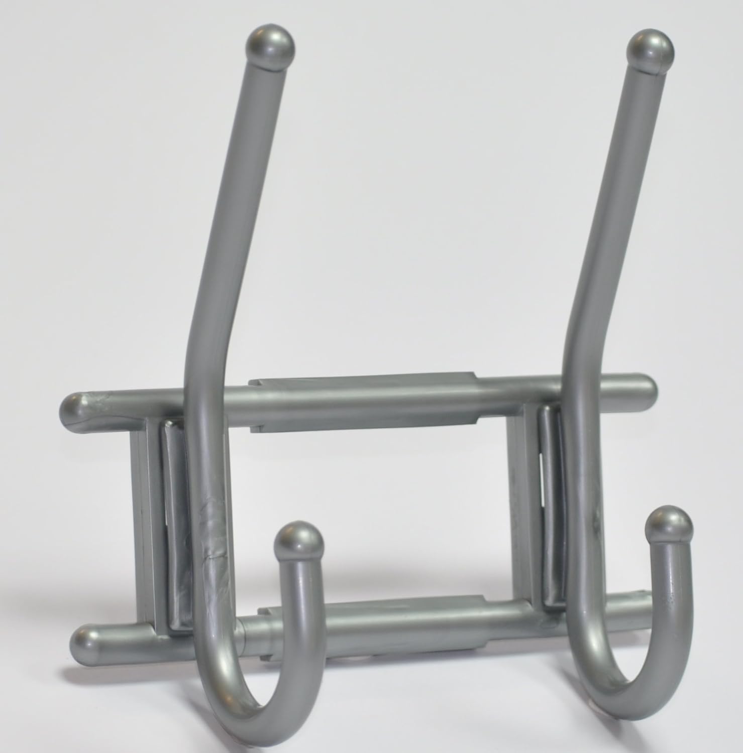 TOP Price! Hook, Clothes Hook, Coat Rack with 2 Hooks, Plastic in Silver with Hidden Fastening